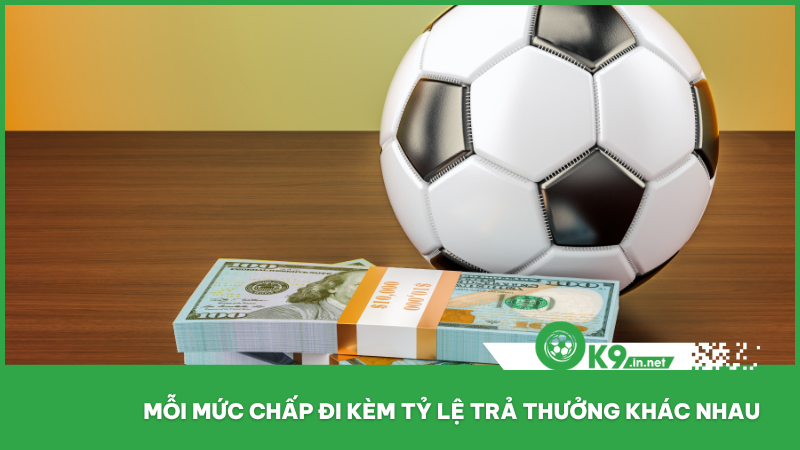 Mỗi mức chấp đi kèm tỷ lệ trả thưởng khác nhau, tùy vào độ rủi ro