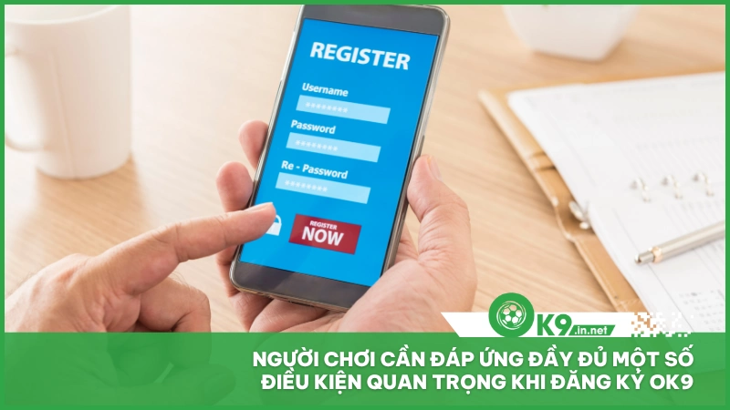 Người chơi cần đáp ứng đầy đủ một số điều kiện quan trọng khi đăng ký ok9