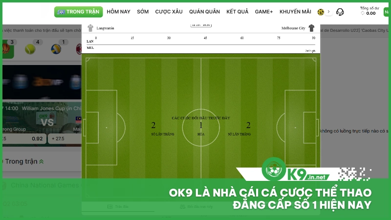 Ok9 là nhà cái cá cược thể thao đẳng cấp số 1 hiện nay